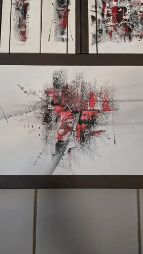 Conjunto de Quadros Pintados à mão 