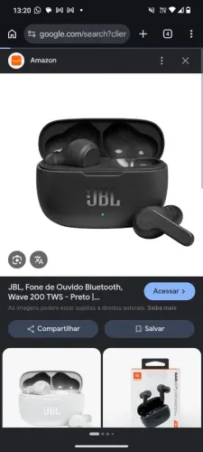 Fone de ouvido JBL original