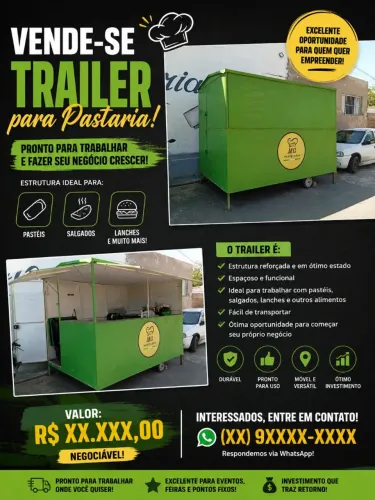 ? VENDE-SE TRAILER PARA PASTARIA! (EMTREM OUTRO COMÉRCIO)?
