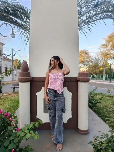 Calça Wide Leg