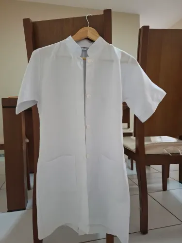 Jaleco Oxford Manga Curta Unissex (Tamanho Pp)