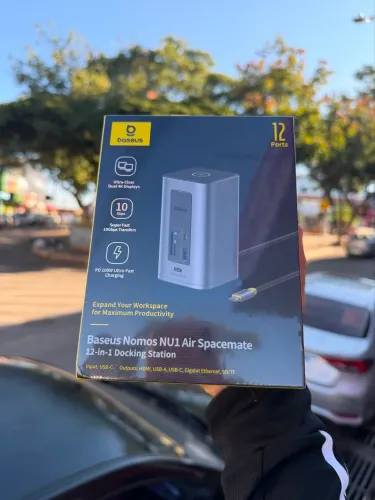 DOCK STATION BASEUS 12 EM 1 LACRADO NOVO PRONTA ENTREGA LOJA FÍSICA