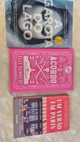 Livros (o acordo, um verão em paris, a garota do lago)