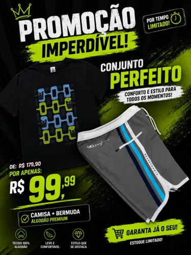 Conjunto Masculino por Apenas R$ 100