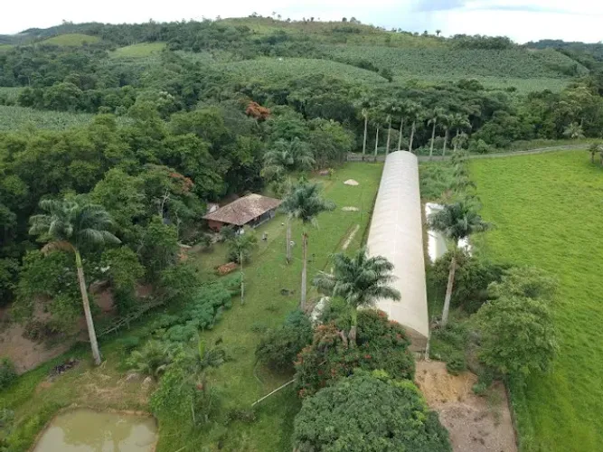Chácara 2,82 ha com rio, casa e granja produtiva em Jacupiranga/SP