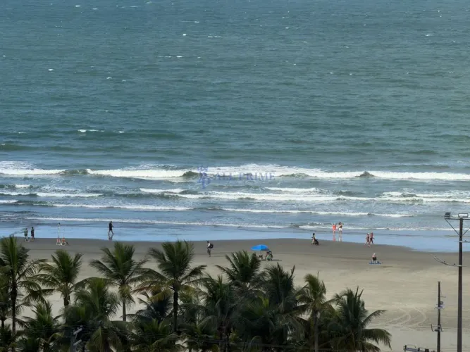 Apartamento com vista mar na melhor localização de Praia Grande, Canto do Forte!