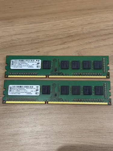 Kit Memória RAM 8GB RAM DDR3L 1600MHz (2x4GB) PC3L-12800U - SMART