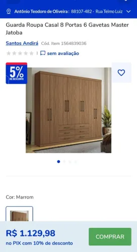 Guarda roupa casal