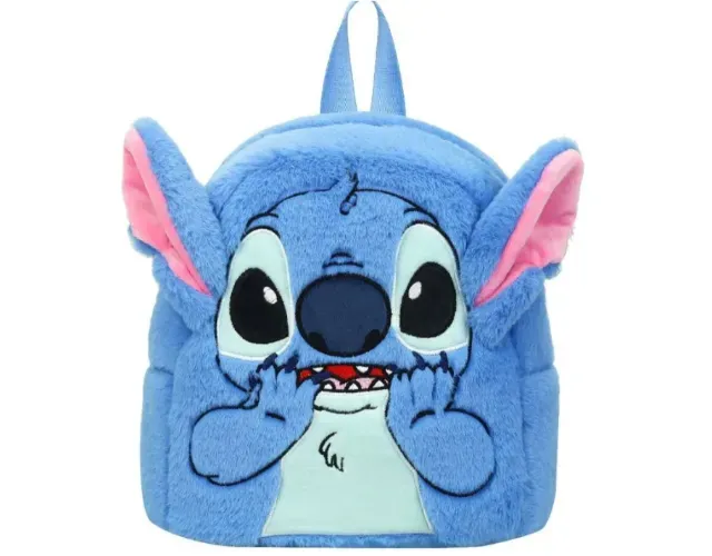 Mochila desenho animado Stitch 3D azul