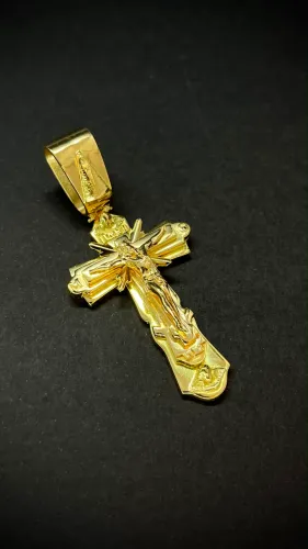 Crucifixo Russo em Ouro 18k 750