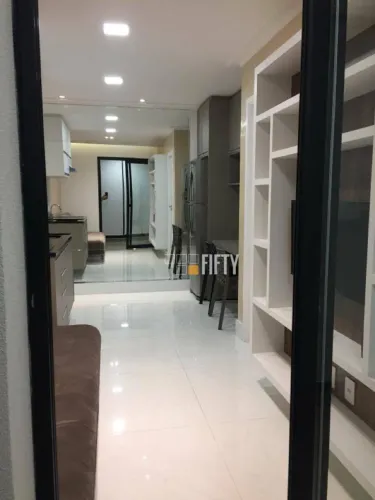 Apartamento com 1 dormitório para alugar, 38 m² por R$ 4.800,00/mês - Brooklin - São Paulo