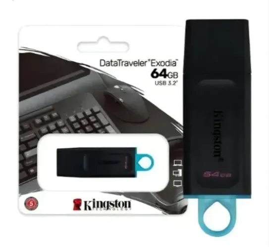 Pendrive Kingston Original 64Gb Lacrado - Ultima Peça - Entregamos: Consulte