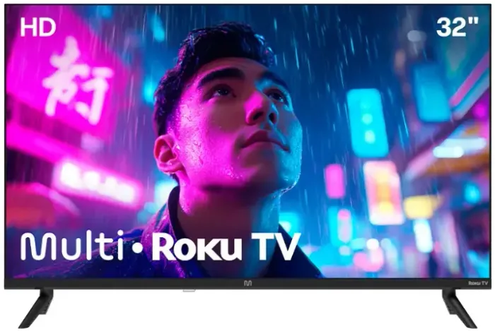 (Novo) Smart TV DLED 32 HD Multi Essencial Roku 3HDMI 2USB Wi-Fi