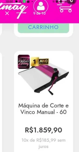 Máquina de corte e vinco + faca feita exclusiva para produção de gravatas em Eva