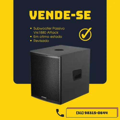 Caixa de Sub Passivo 18 800w Vrs1880 Attack