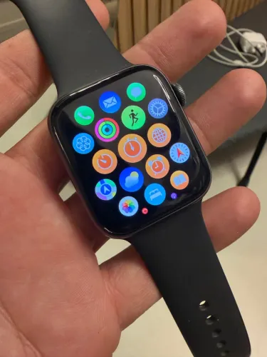 Apple Watch Series 6 44mm Preto + Caixa + Pulseira Extra