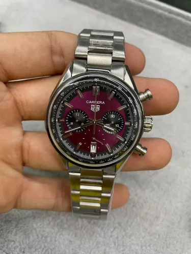 Relógio Estilo TAG Heuer Carrera Chronograph Aço Inoxidável 904L