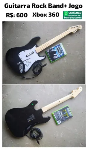 Guitarra Rock Band + Jogo = R$: 600