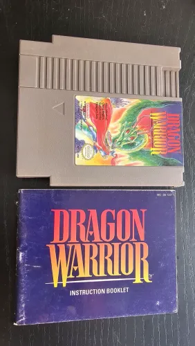 Jogo Dragon Warrior original nintendinho NES
