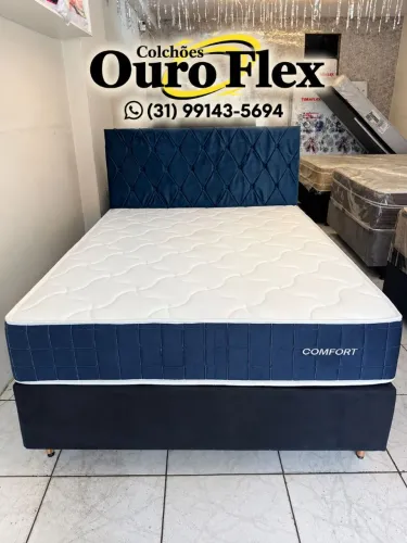 PROMOÇÃO!!! Colchão molas ensacadas casal + Box