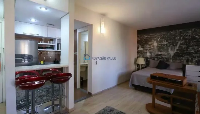 Studio à venda - 37m² Com Vaga de Garegem - Edifício Q.I - Moema - (550m para Metrô Moema)