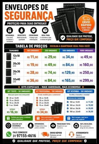 Envelope de segurança para e-commerce