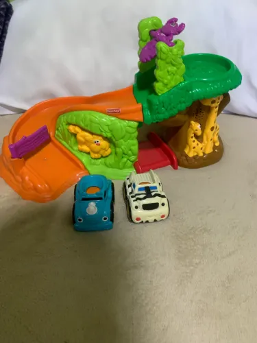 Pista safari fisher price completa funcionando