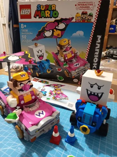 LEGO Super Mario Mario Kart 72038 Wario & King Boo Completo