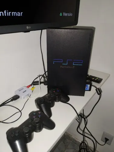 PS2 com tapete de dança, vendo somente para quem entende