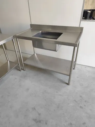 pia inox 1,50m com cuba profunda 