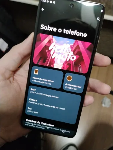 Motorola Edge 40 Neo 5G, Wi-fi 6, 256GB, 8GB Ram