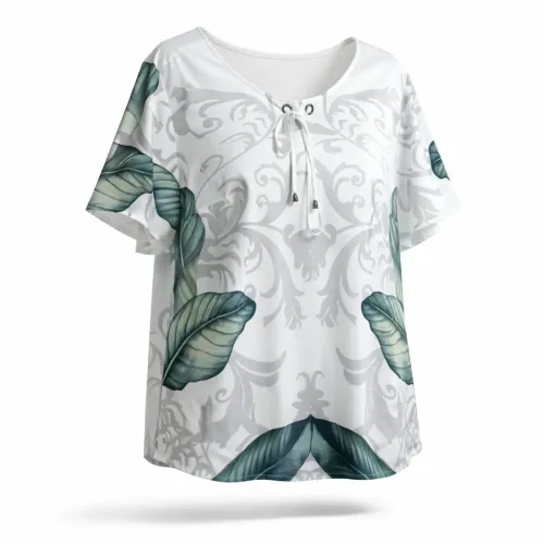 Blusa de Crepe Estampada