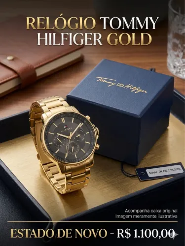 Relógio Tommy Hilfiger Gold