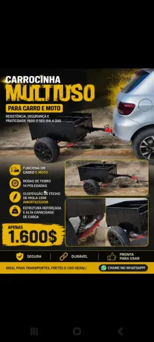 Corretinha reboque CARRO MOTOS