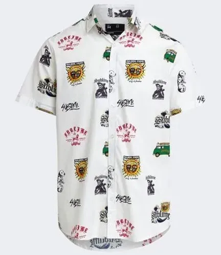 Camisa banda SUBLIME gola e botão 