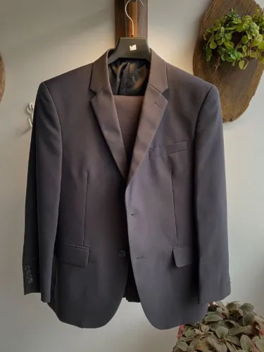 Blazer + Calça Luidgi Specciale Cinza Veste M/G Masculino