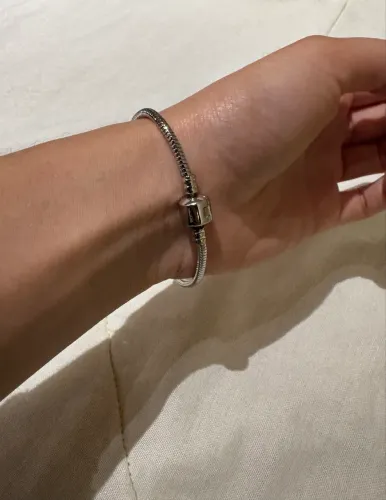 Pulseira semijoia prata Via Rara