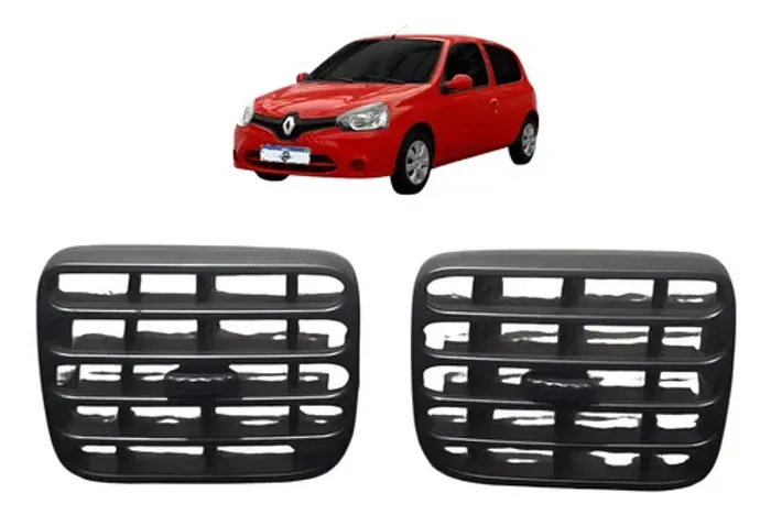 Par Difusor Ar Central Renault Clio Autentique 1.0 2014