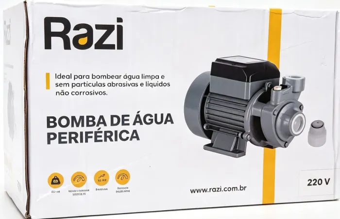 Bomba d'água, nova lacrada de fábrica