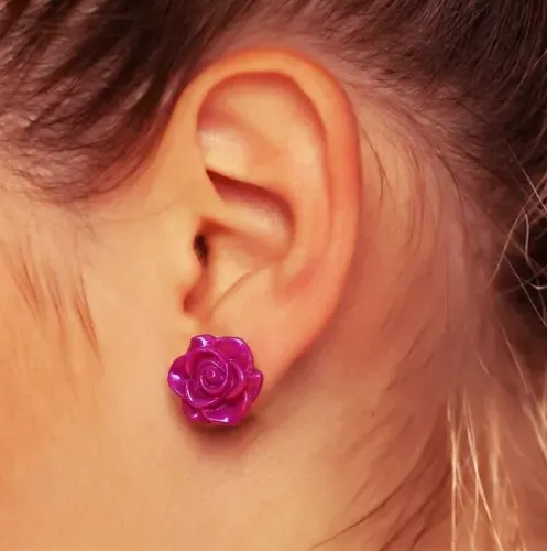Par de Brincos Feminino - Rosas Pequenas