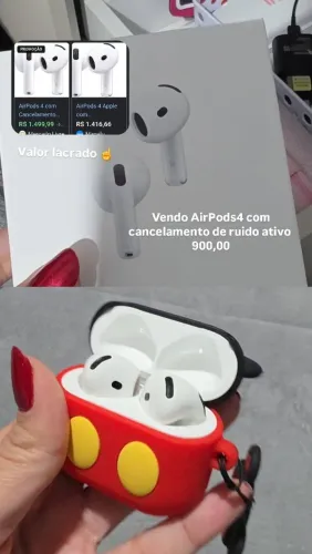 AirPods4 com cancelamento de ruído