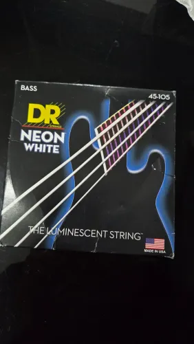Cordas DR neon brancas