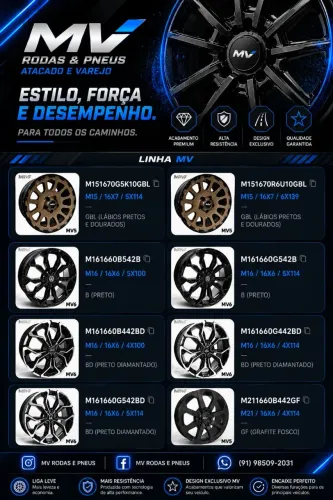 JOGO DE RODAS ARO 16x7 16x6