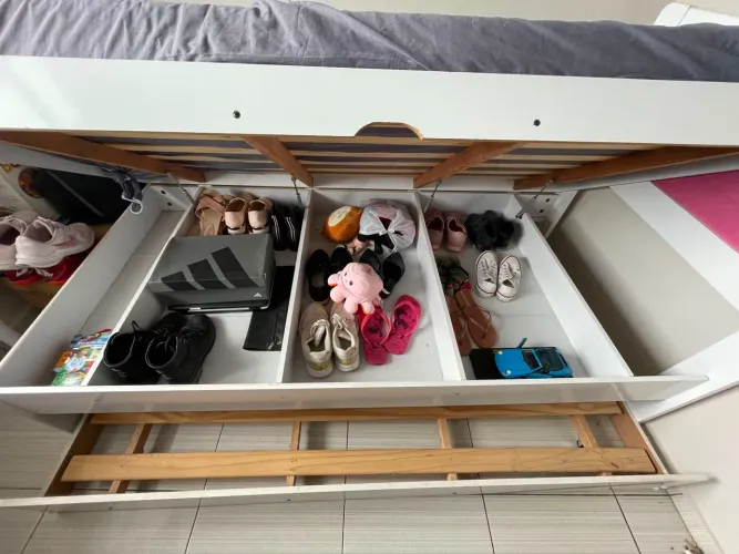 Cama com baú criança