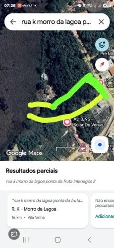 LOTE COM LAGOA NOS FUNDOS, SOLAR DE VÊNUS. PONTA DA FRUTA. Aceito propostas e ofertas