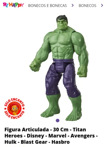 Boneco HULK Avengers 30cm