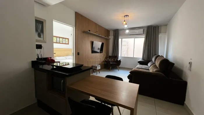 Apartamento Mobiliado no Residence Plaza 45 m², 1 Suíte e 1 Vaga