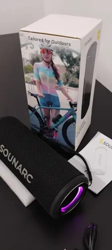 Caixa de som Bluetooth top com graves potentes e de qualidade
