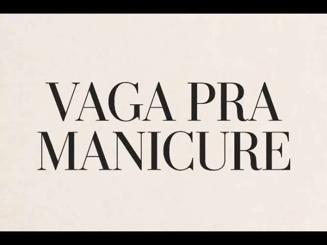 Vaga pra manicure/pedicure