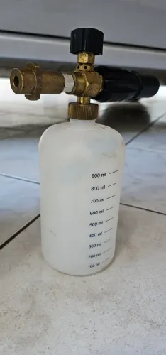 Canhão de Espuma Snow  Foarm , Balde Separador de Partículas e luva microfibra.